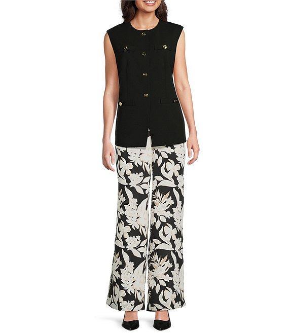 Anne Klein Four Button Vest Urban Stretch Vest Product Image