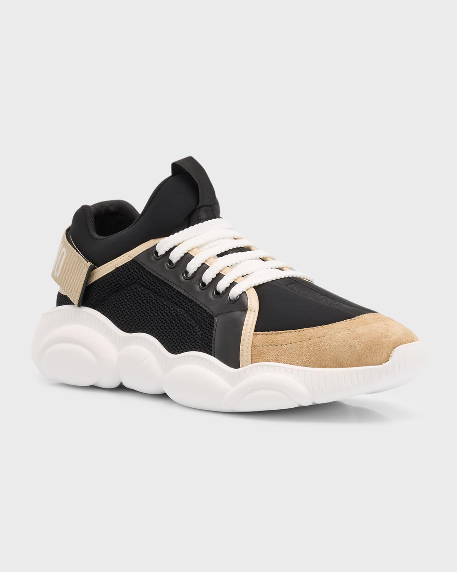Men's Teddy-Sole Mixed-Media Fashion Sneakers Product Image
