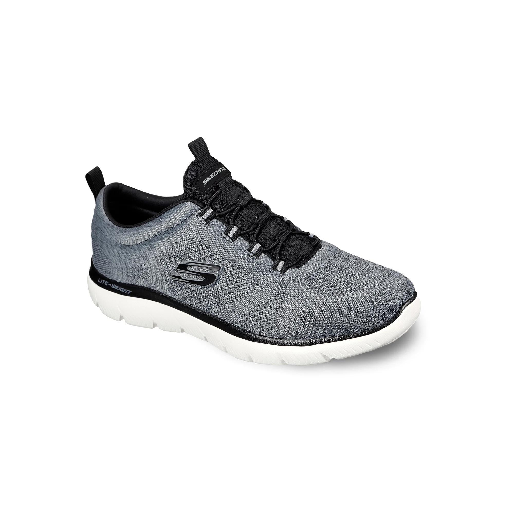 Skechers® Summits Louvin Men's Sneakers, Size: 7, Black White Product Image