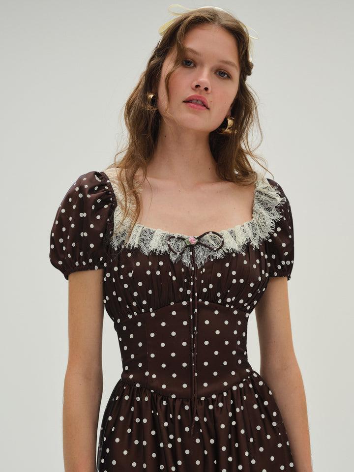 Ines Midi Dress — Neutral Product Image