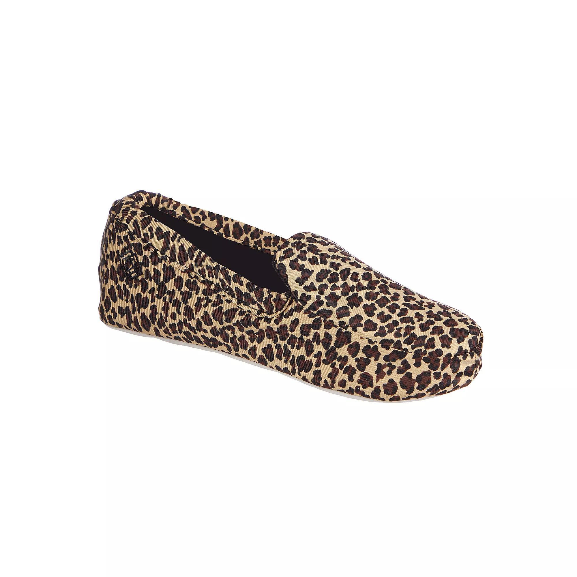 isotoner Ivy Women's Moccasin Slippers, Size: XS, Cheetah Product Image