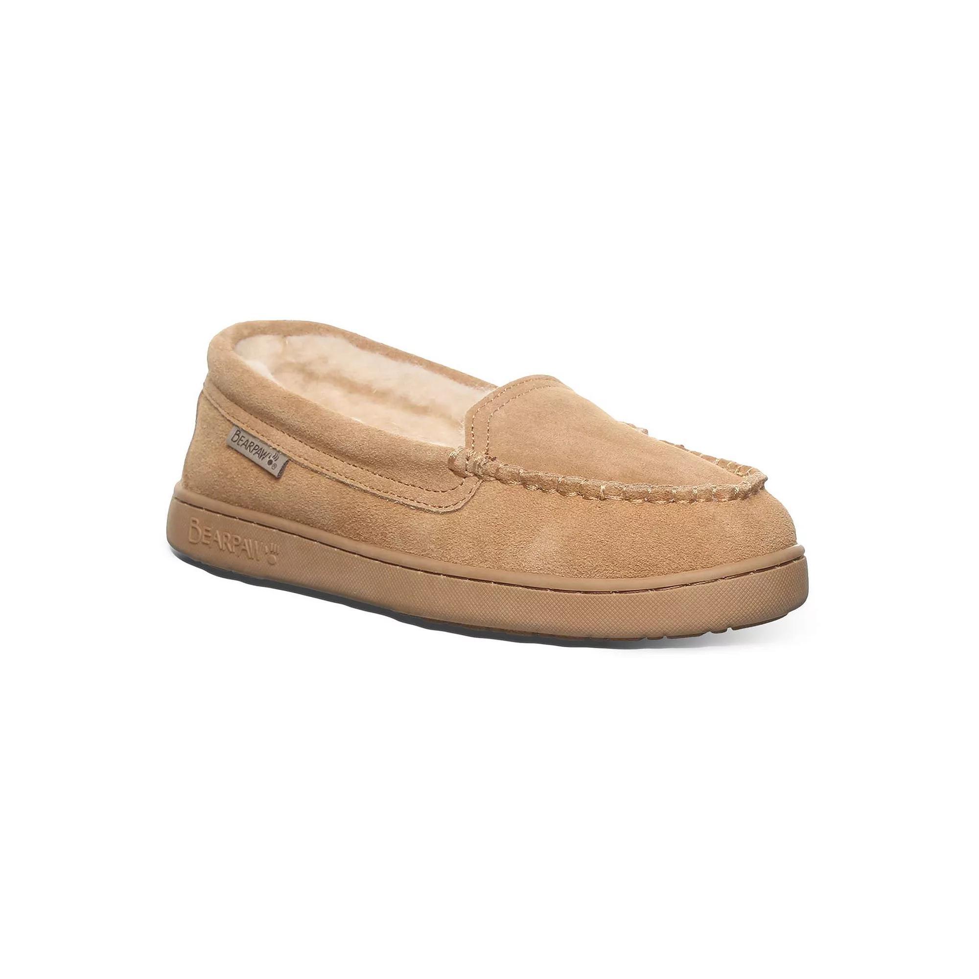 Bearpaw Jamie Girls' Wool Blend Lined Winter Slippers, Girl's, Size: 5, Iced Brown Product Image