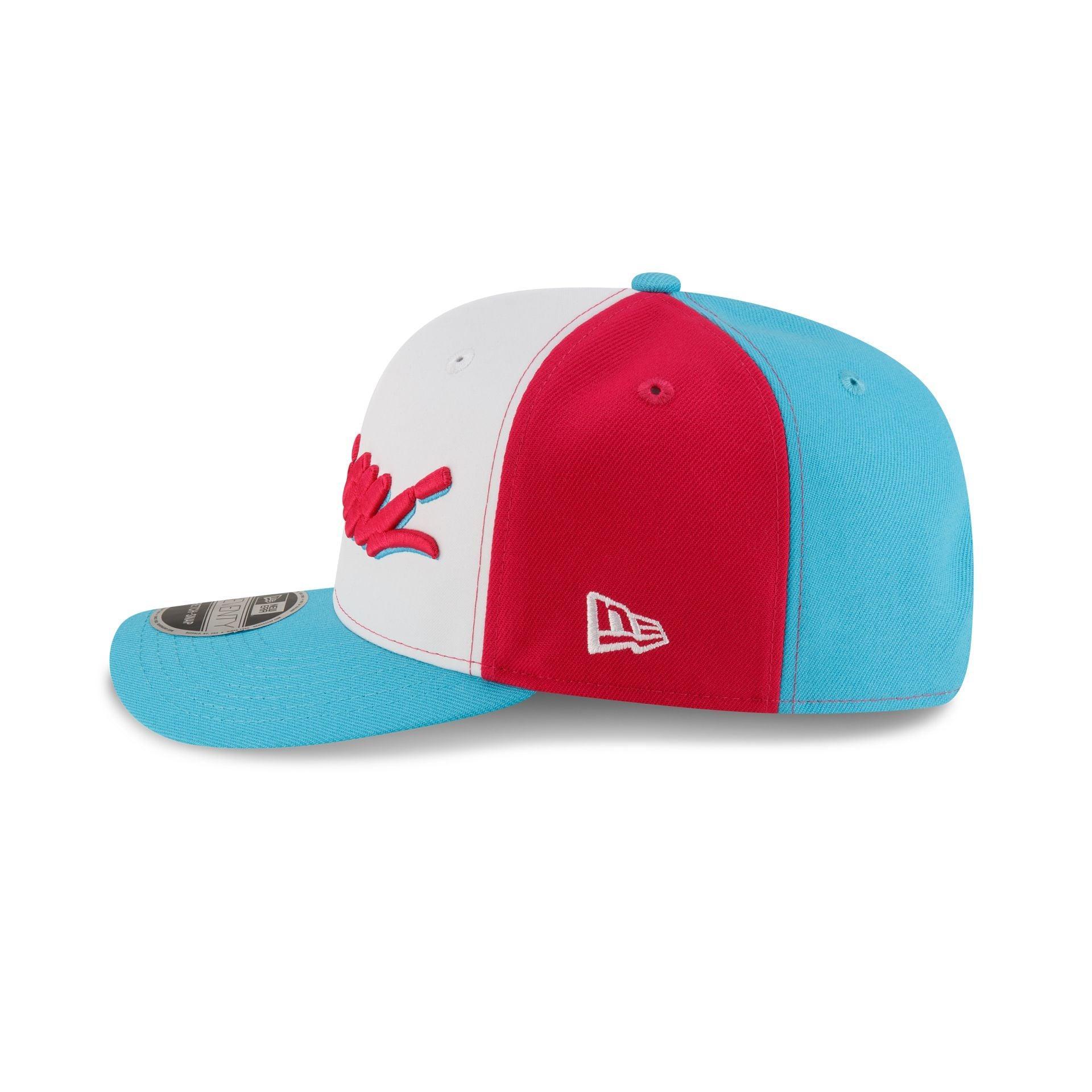 Tyler Herro x Miami Heat Vice Blue Brightrose 9SEVENTY Stretch-Snap Hat Male Product Image