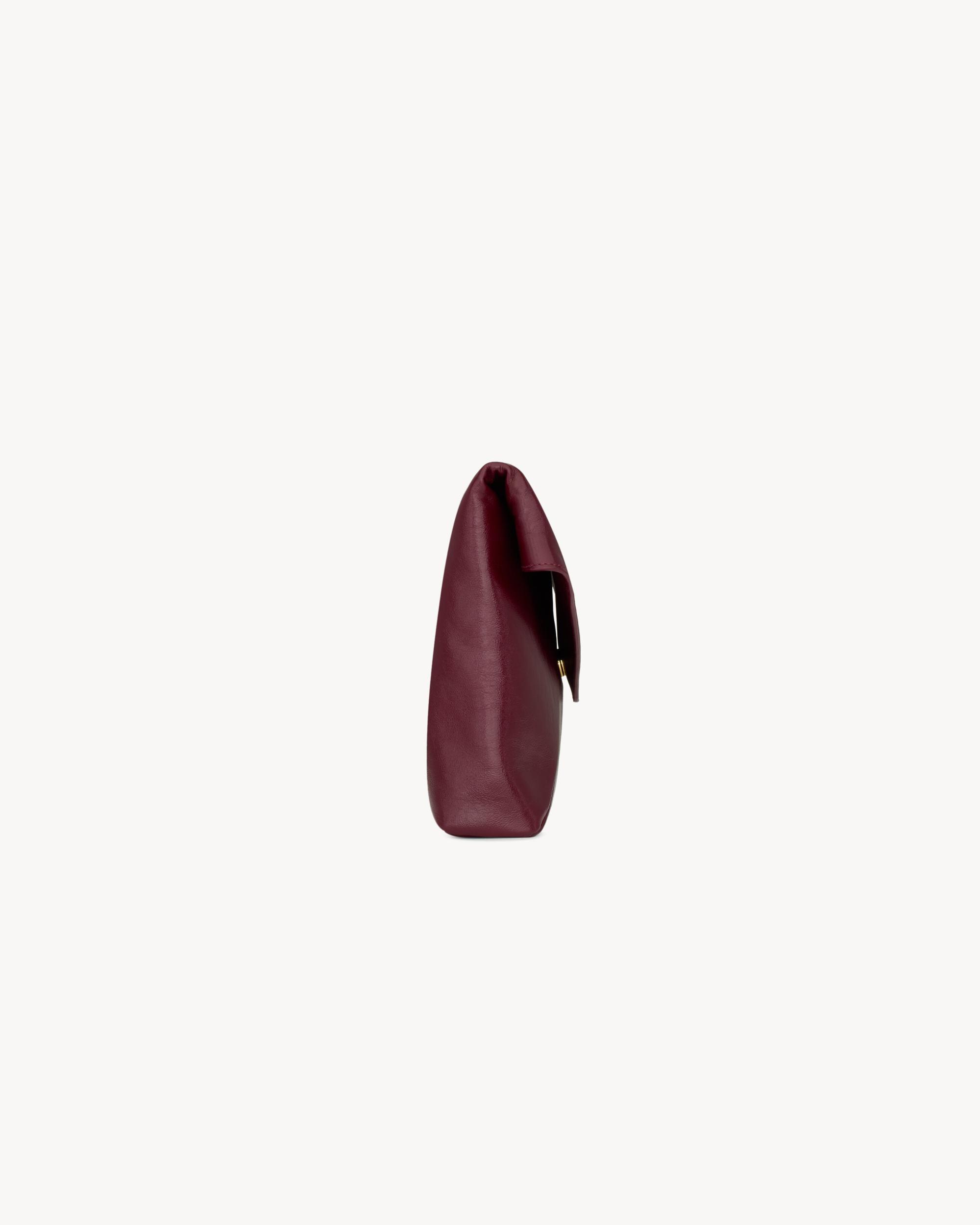 CASSANDRE large envelope pouch in shiny leather Product Image