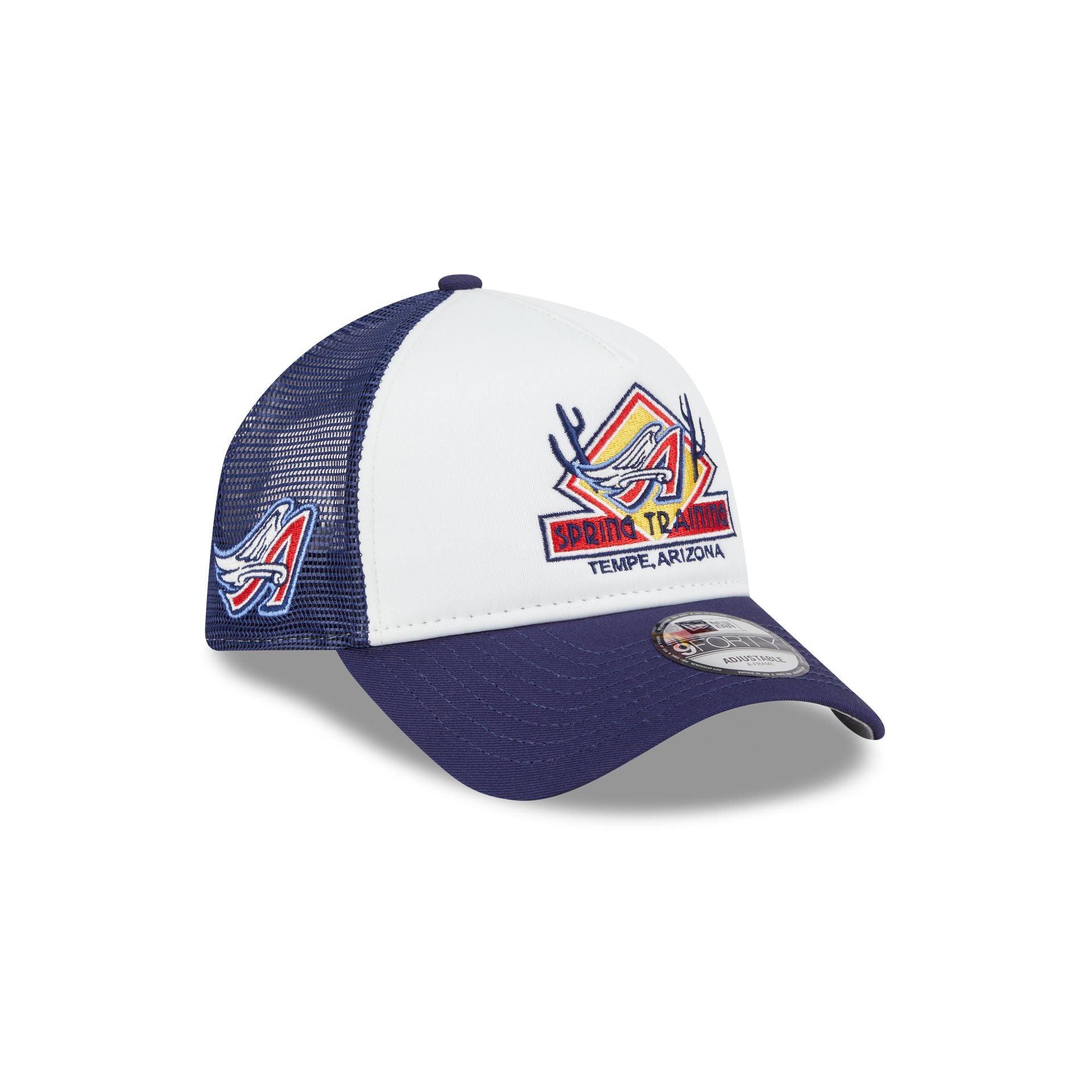 New York Mets Distressed 9FORTY A-Frame Trucker Hat Male Product Image