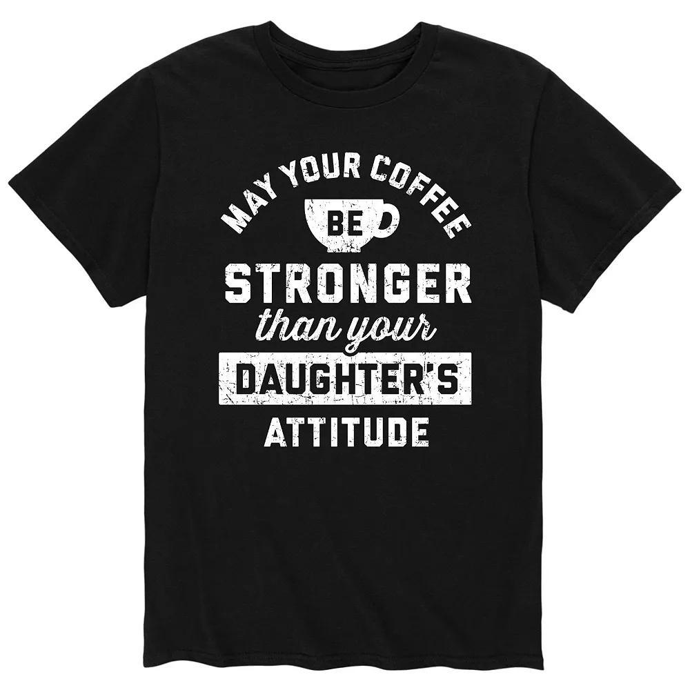 Mens Coffee Stronger Than Attitude Tee Product Image