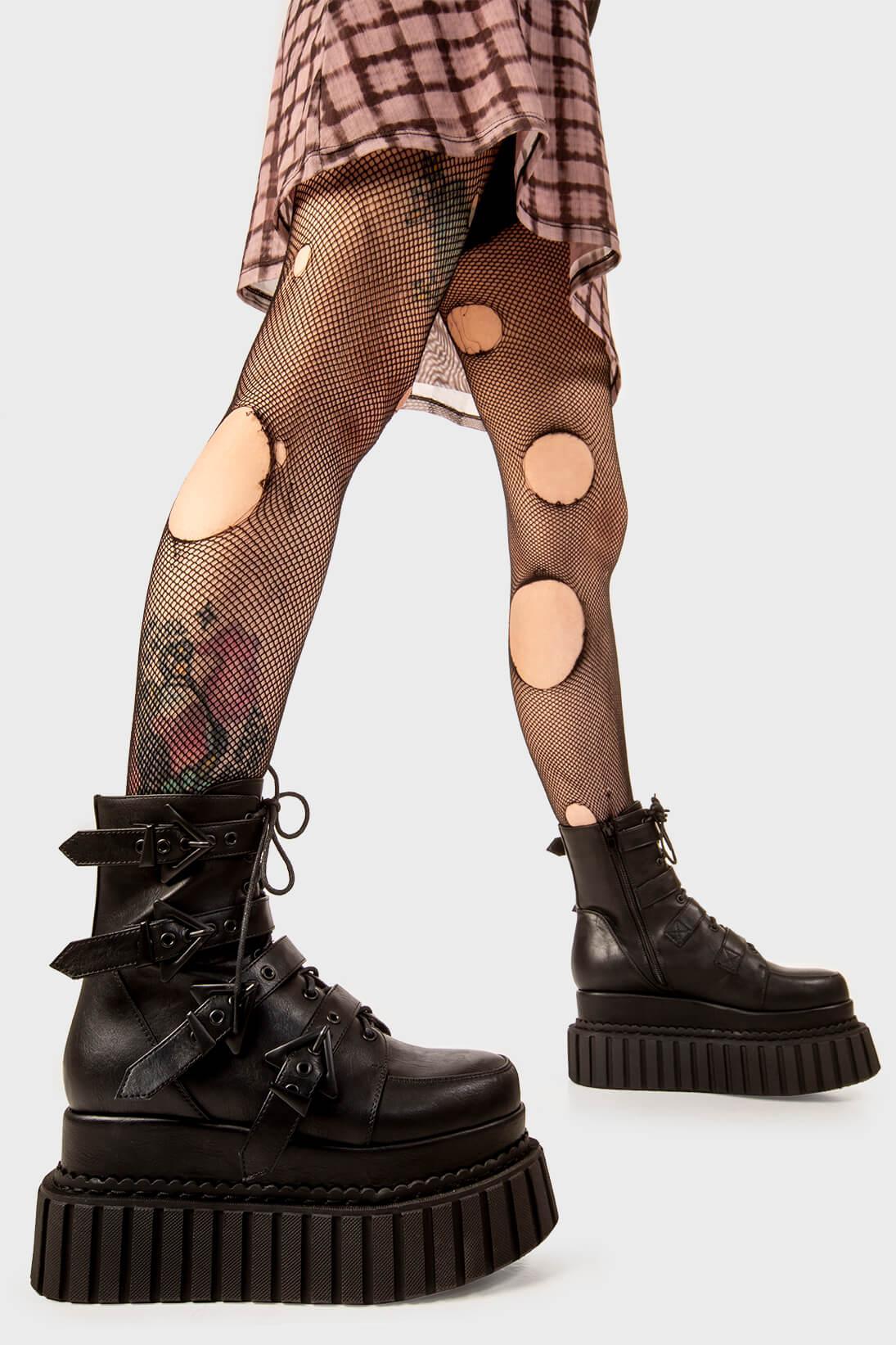 Unstable Chunky Ankle Creeper Boots Product Image