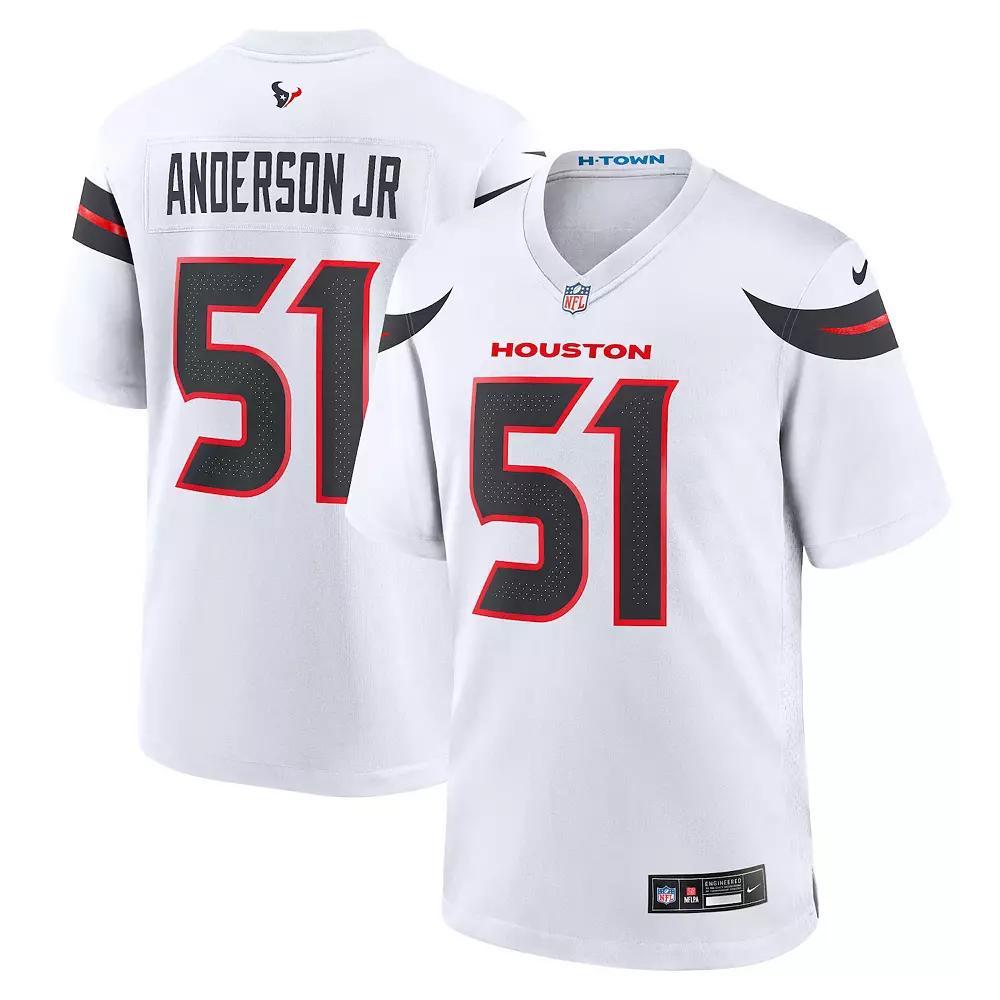 Men's Nike Will Anderson Jr. White Houston Texans Game Jersey, Size: XL Product Image