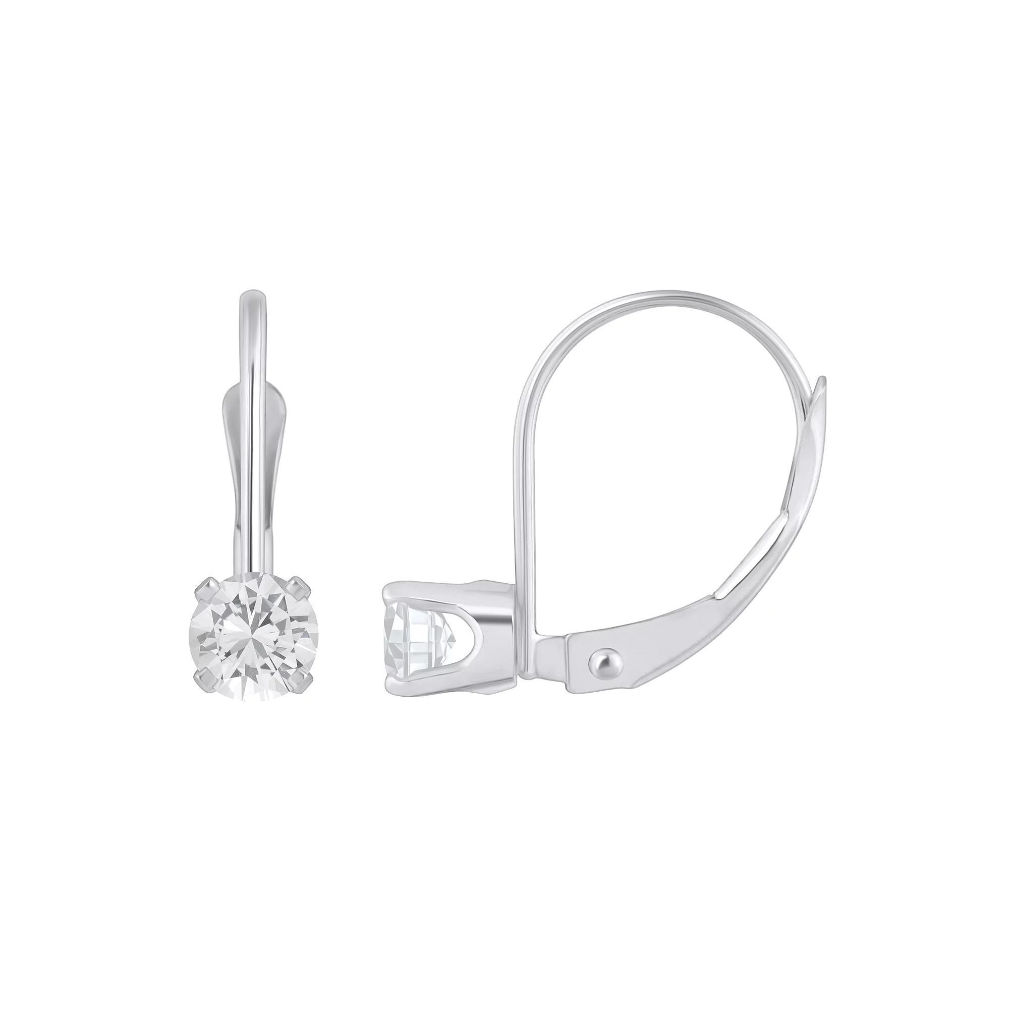 Celebration Gems 14k White Gold Gemstone Drop Earrings, Women's Product Image