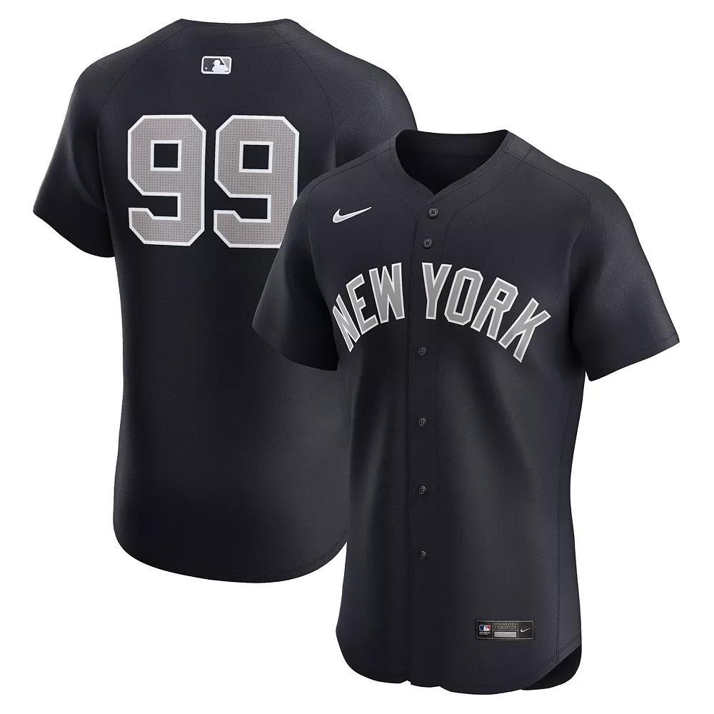 Men's Nike Aaron Judge Navy New York Yankees Alternate 1 Elite Player Jersey, Size: 52, Blue Product Image