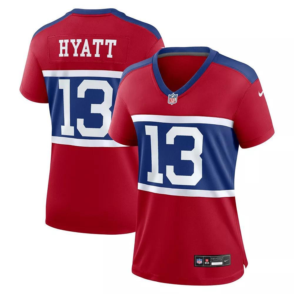 Women's Nike Jalin Hyatt Century Red New York Giants Alternate Player Game Jersey, Size: 2XL Product Image