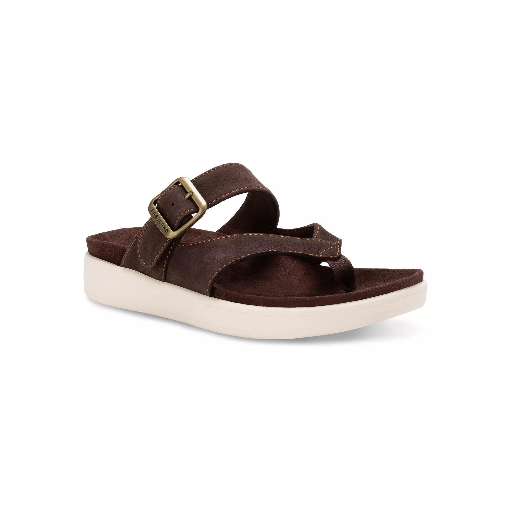 Eastland Commonwealth Women's Buckle Slide Sandals, Size: 9, Brown Product Image