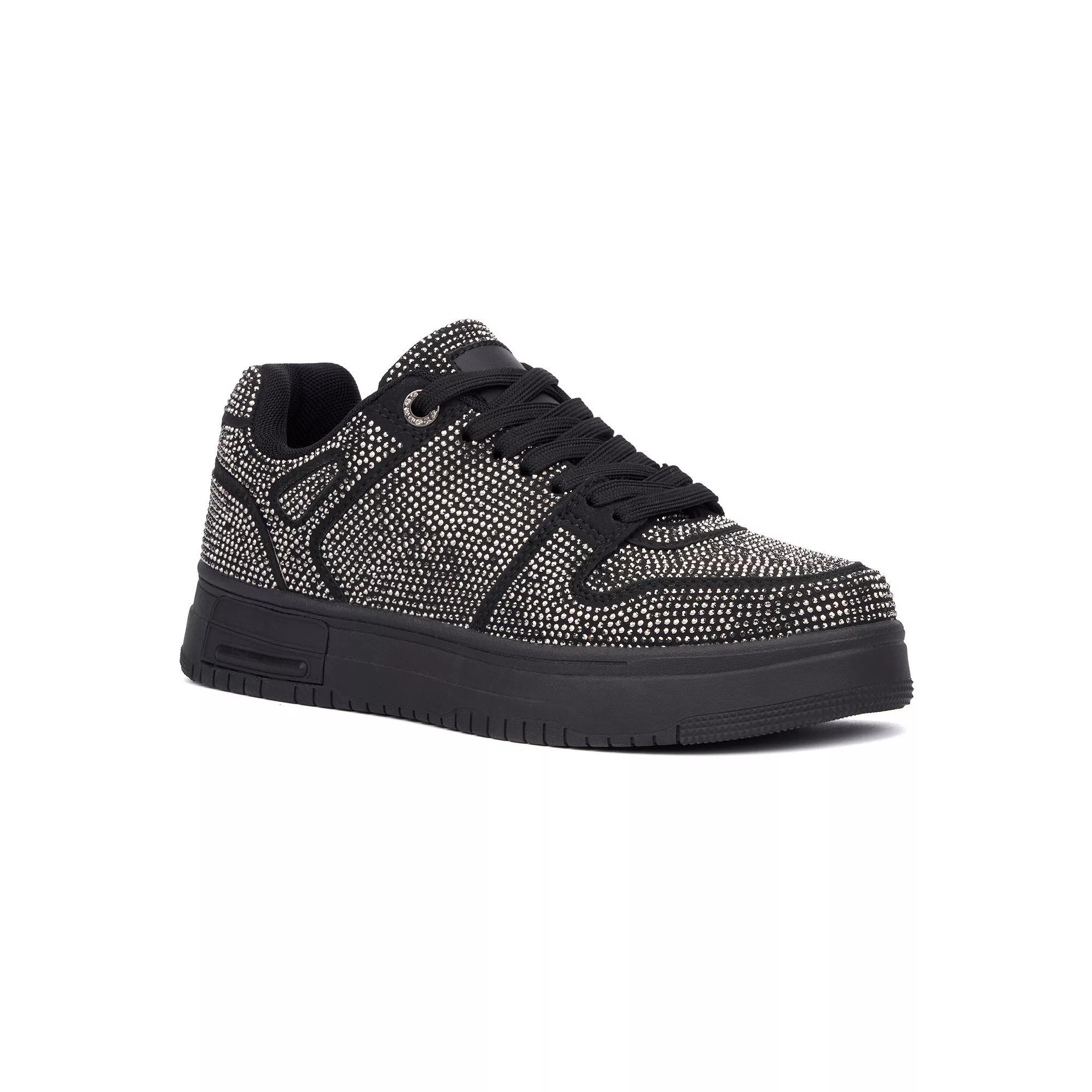 Olivia Miller Sunshine Women's Low Top Sneakers, Size: 6, Black Product Image