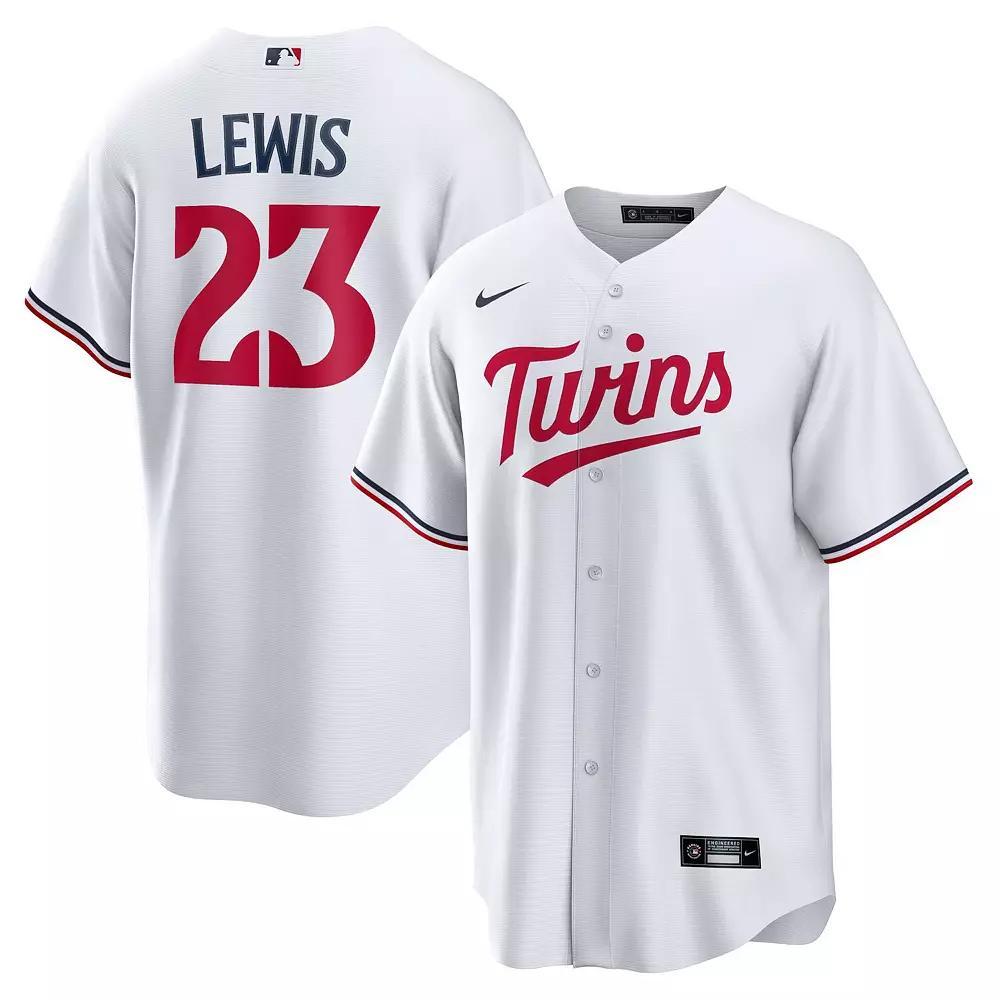 Men's Nike Royce Lewis White Minnesota Twins Replica Player Jersey, Size: 2XL Product Image