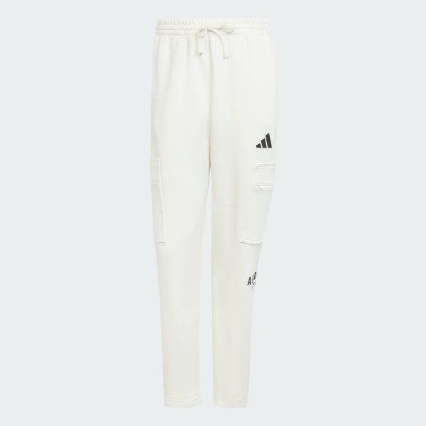 adidas ALL SZN Fleece Graphic Loose Cargo Pants Off White 2XL Mens Product Image