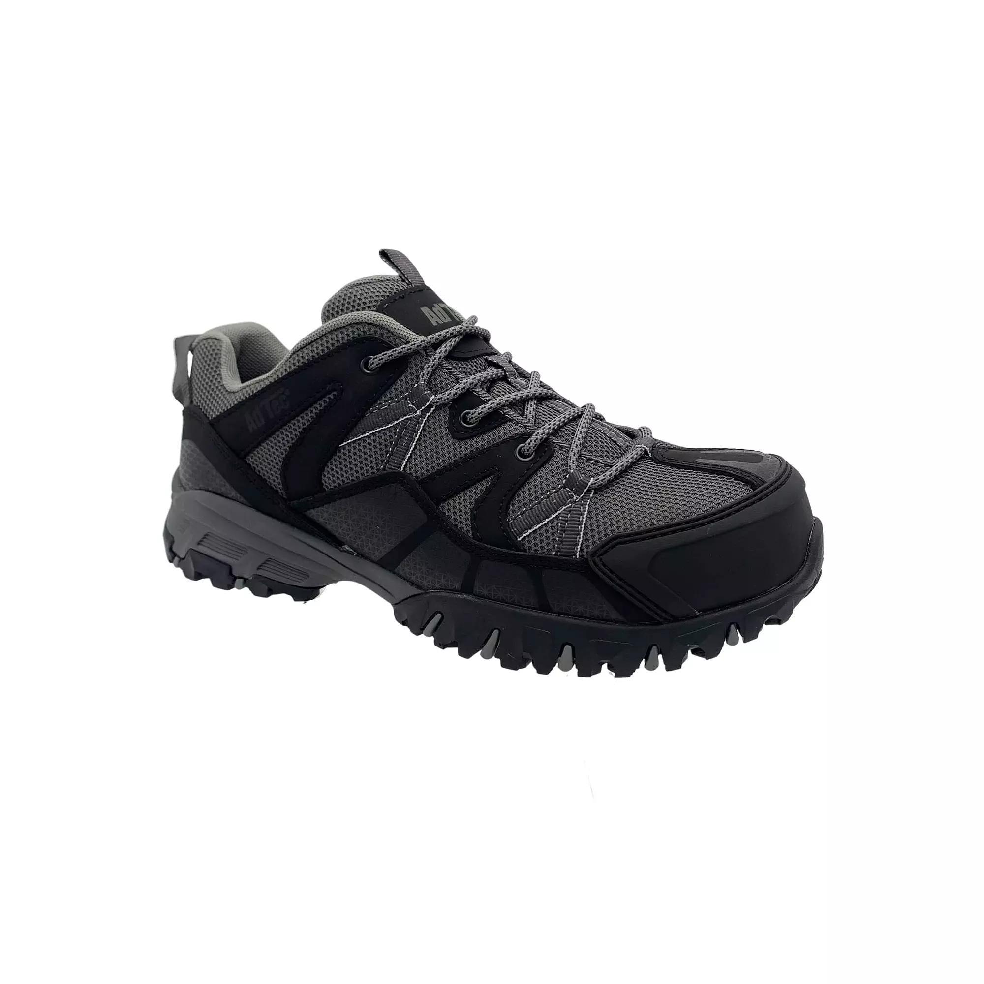 AdTec Men's Cap Toe Work Shoes, Size: 9, Black Gray Product Image