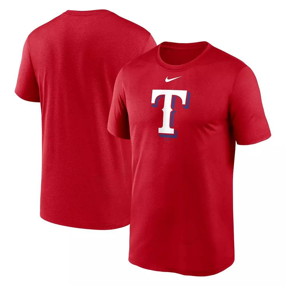 Men's Nike Red Texas Rangers New Legend Logo T-Shirt, Size: Small Product Image