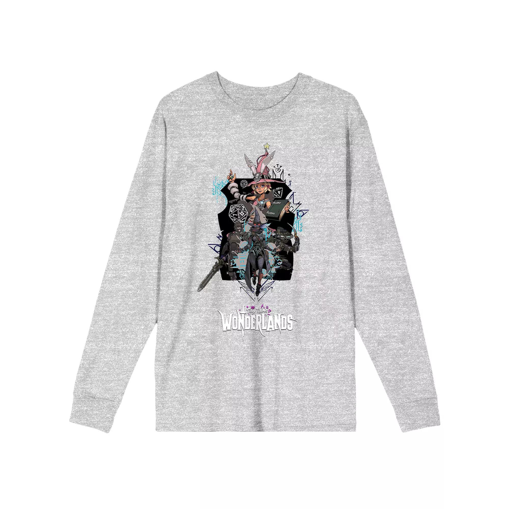 Men's Tiny Tina's Wonderland Long Sleeve Tee, Size: XXL, Grey Product Image