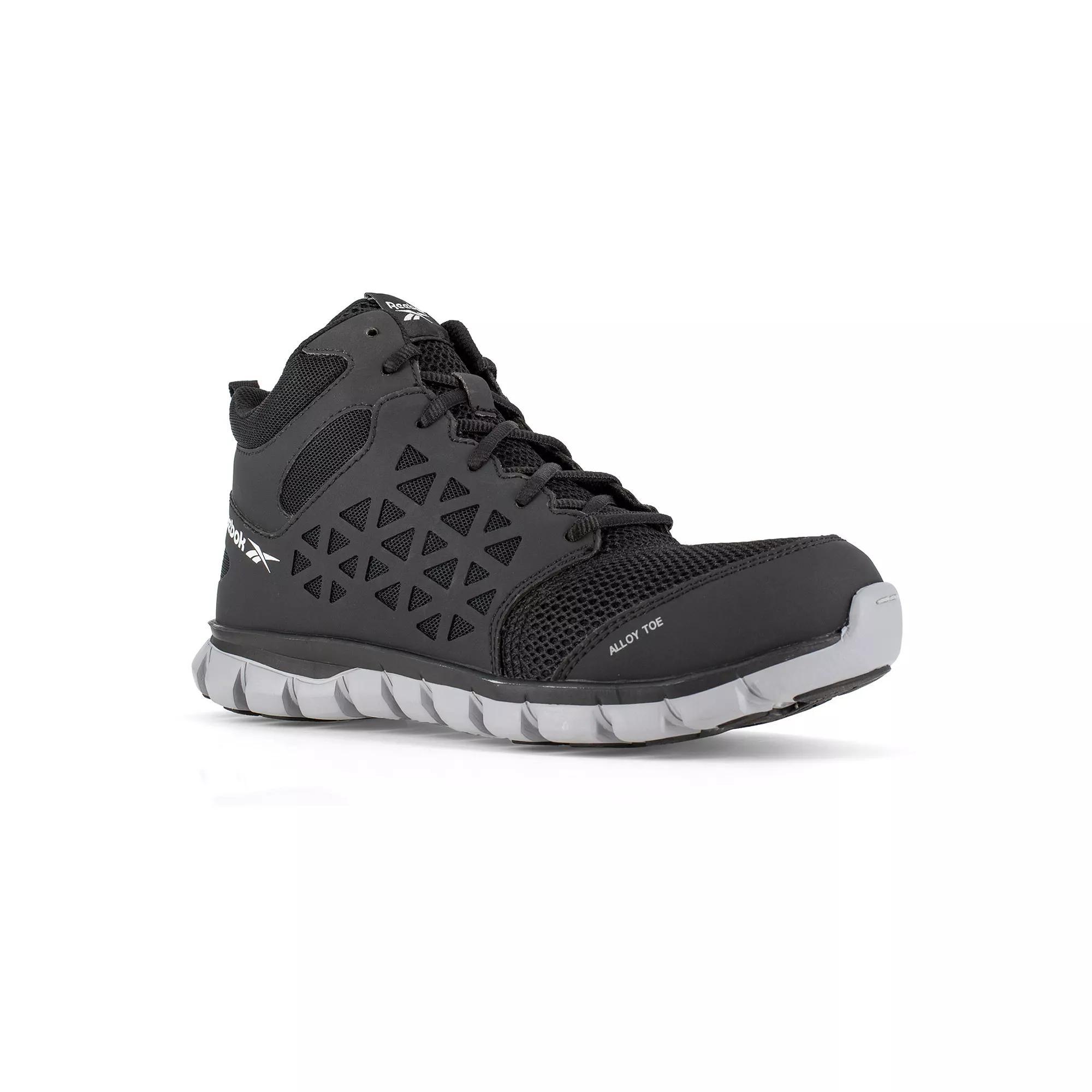 Reebok Work Sublite Cushion Men's Alloy Toe Boots, Size: 6, Black Product Image