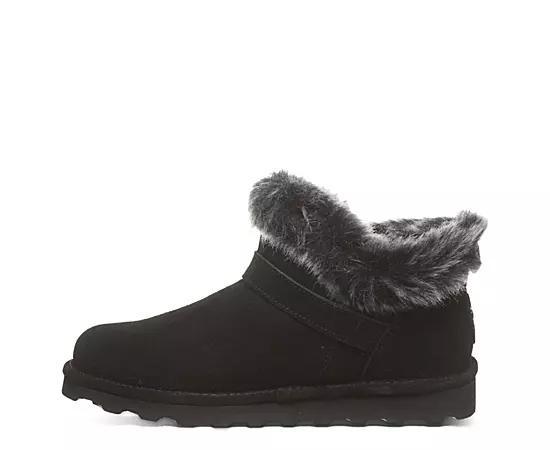 Bearpaw Jasmine Faux Fur Women's Short Boots, Size: 9, Black Ii Product Image