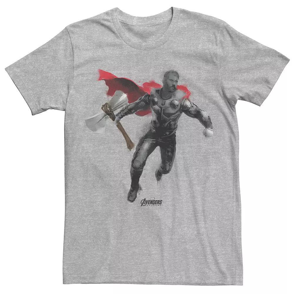 Mens Avengers Endgame Thor Tee Athletic Grey Product Image