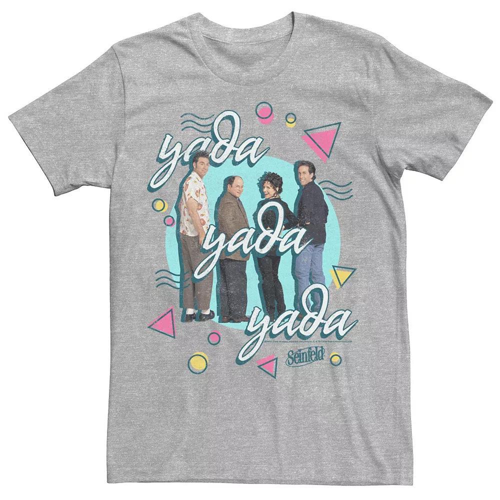 Men's Seinfeld Group Shot Yada Yada Yada Colorful Tee, Size: XL, Athletic Grey Product Image
