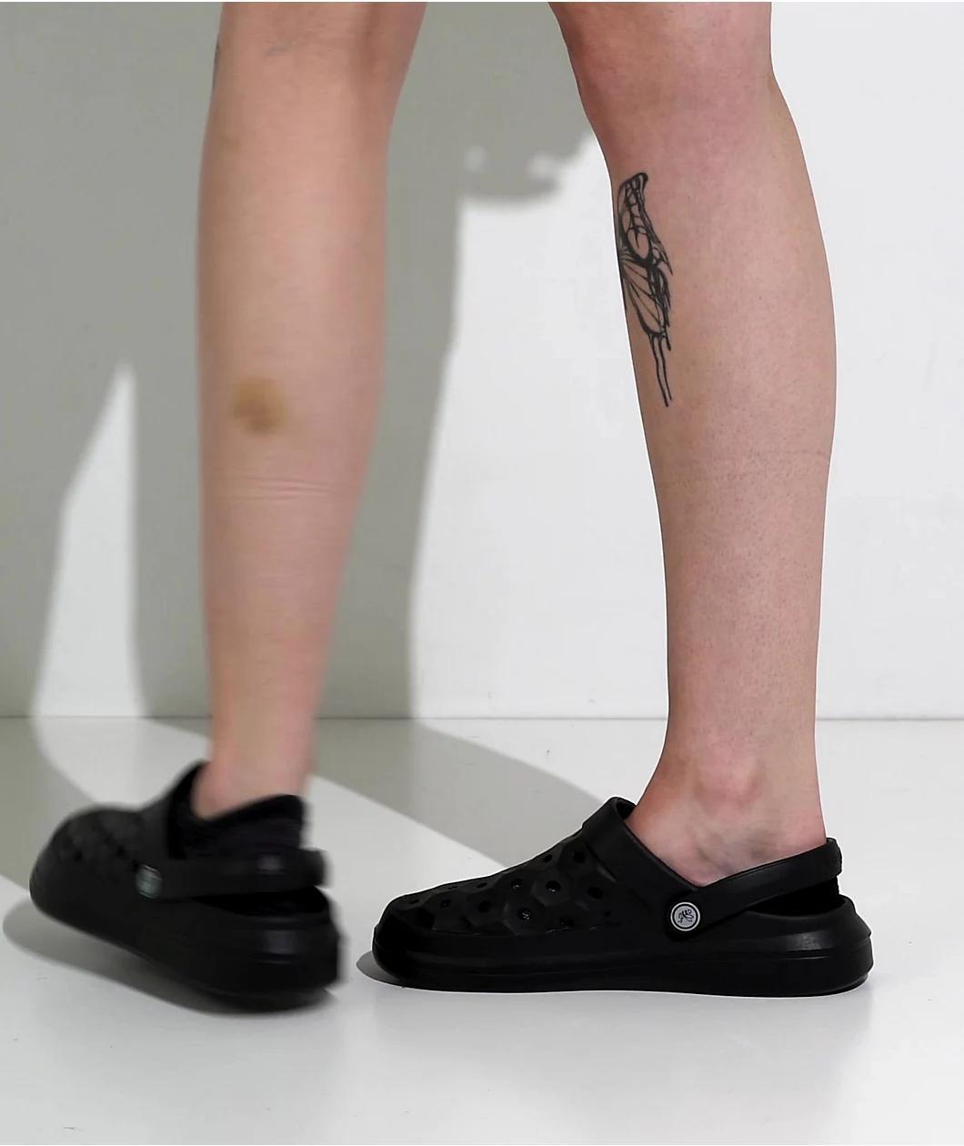 Joybees Varsity Clog Black Sandals Product Image