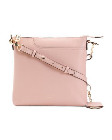 Leather Pockets Zip Top Crossbody for Women Product Image