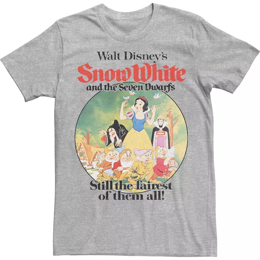Disney's Snow White Still The Fairest Of Them All Men's Tee, Size: 3XL, Athletic Grey Product Image