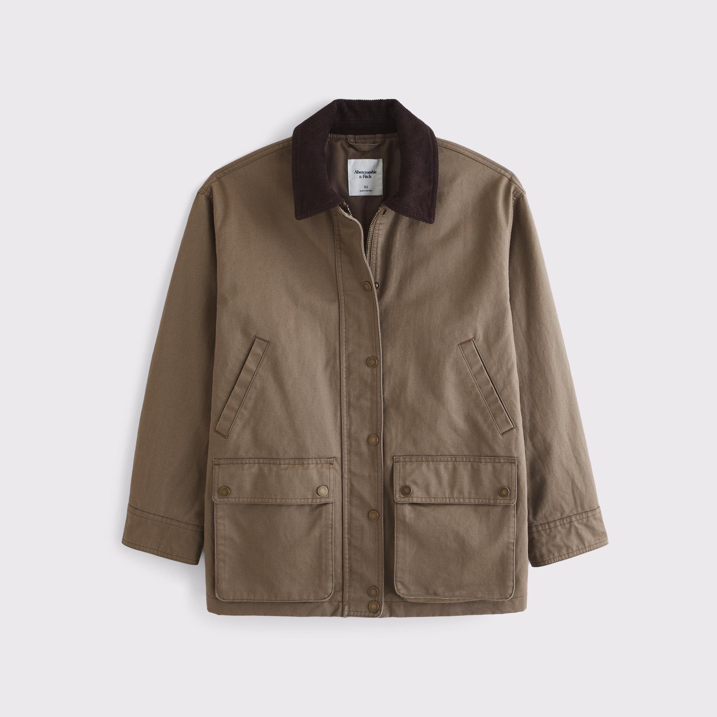 Mid-Length Waxed Barn Jacket Product Image