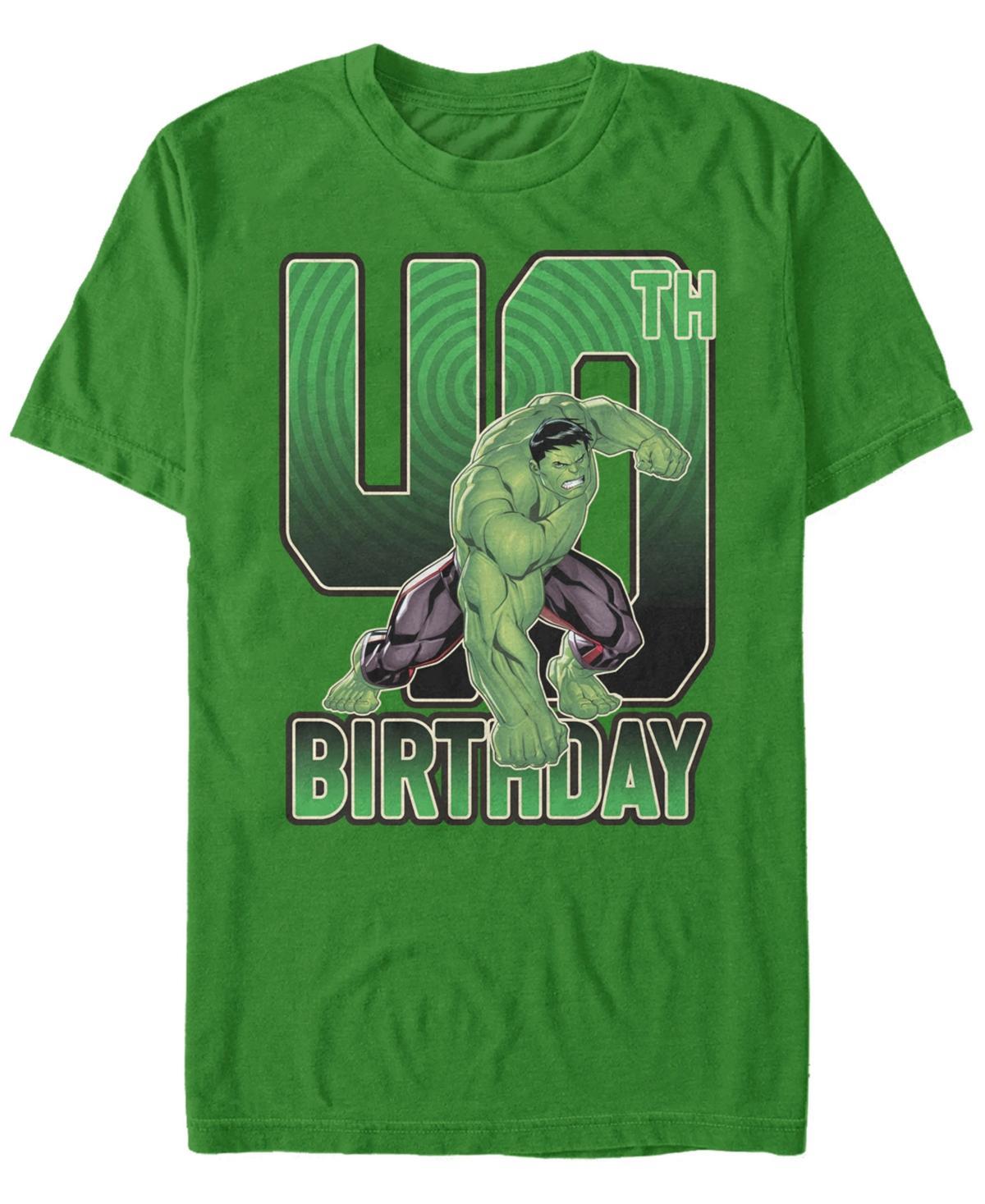 Men's Marvel's Hulk 40th Birthday Tee, Size: Small, Kelly Product Image