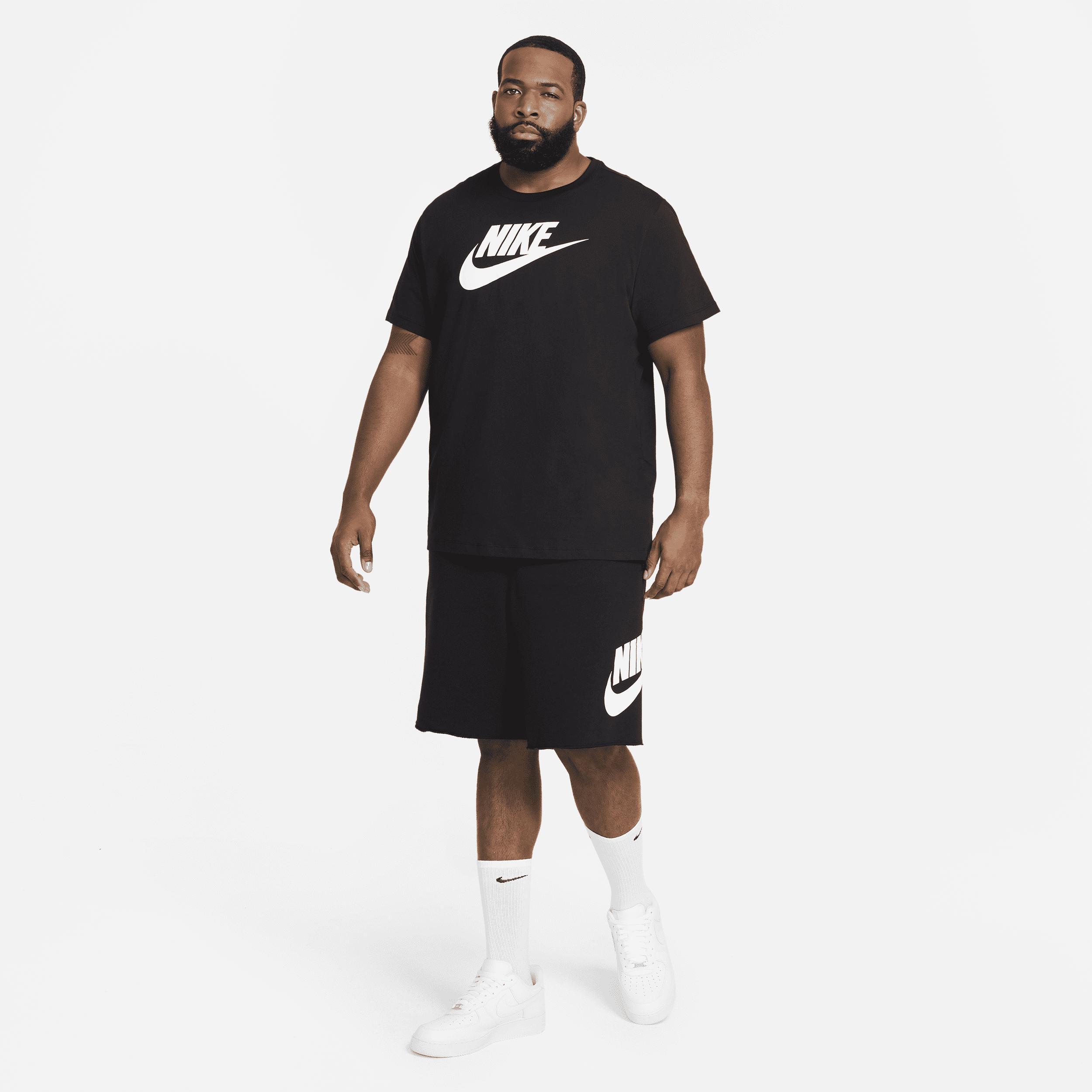 Men's Nike "Just Do It" Logo Tee, Size: Small, Black White Product Image