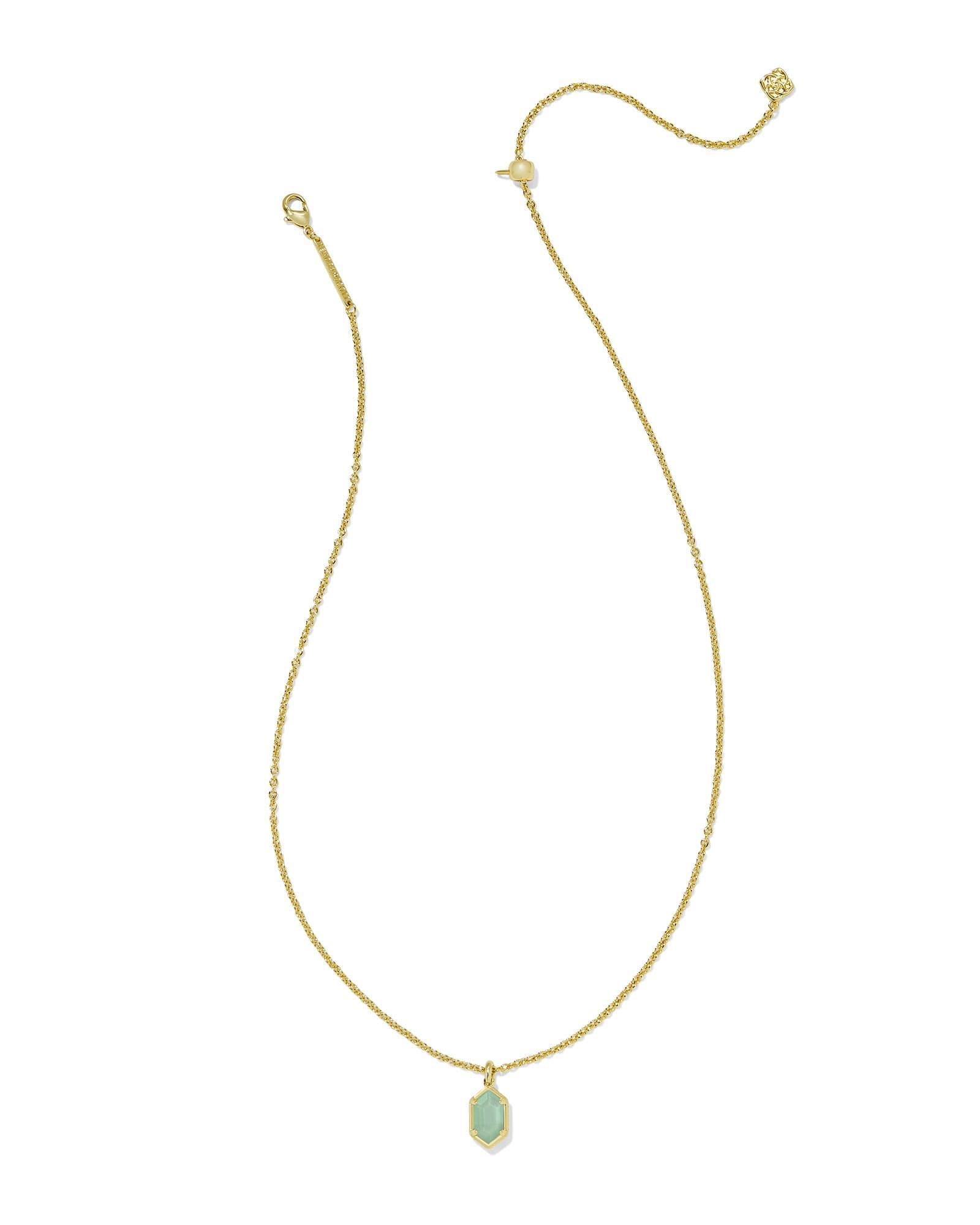 Hallie Gold Short Pendant Necklace Product Image