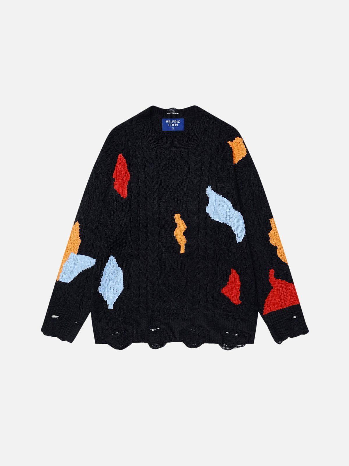 Aelfric Eden Graffiti Patchwork Sweater Product Image