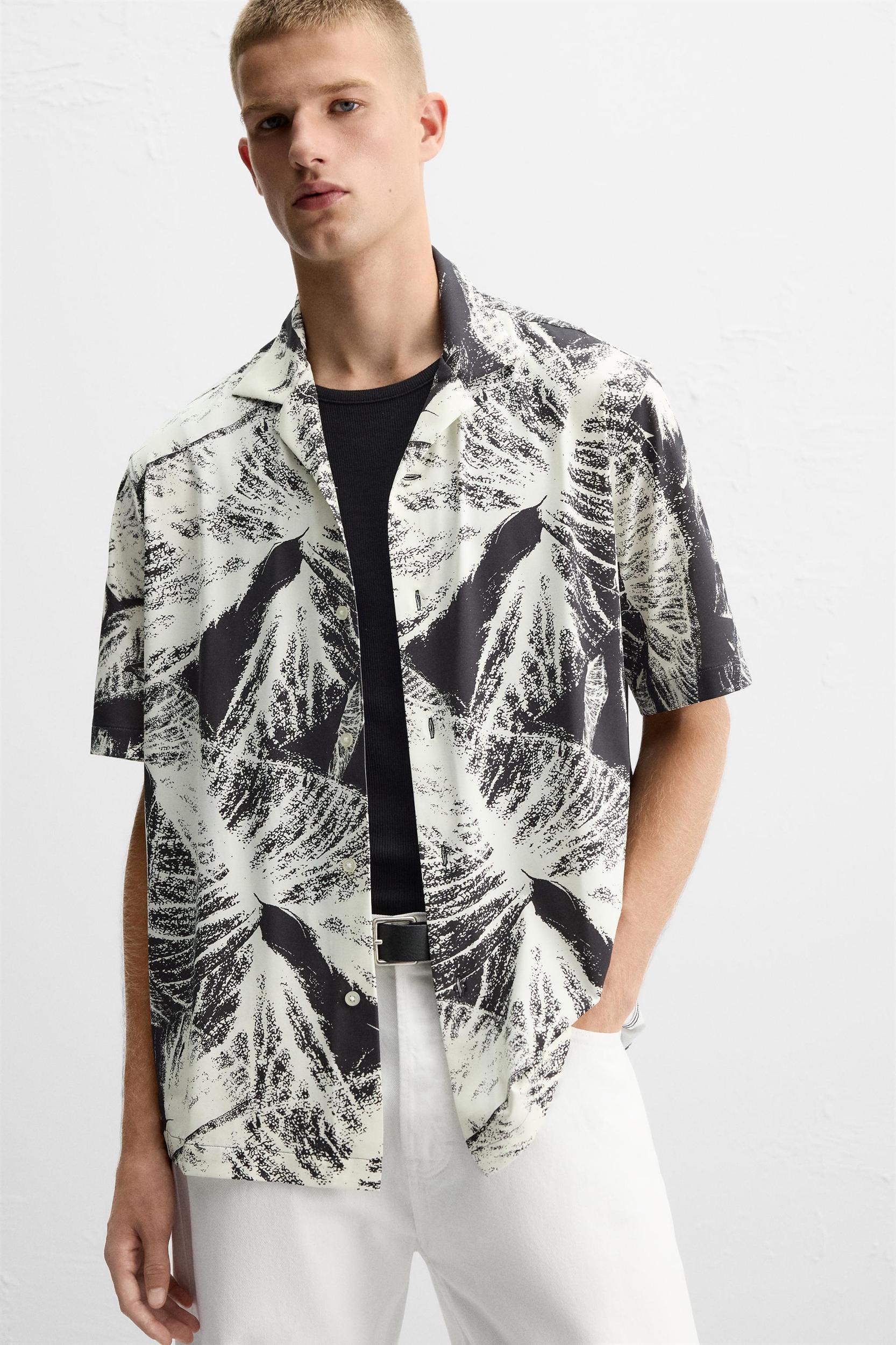 PRINTED STRETCH SHIRT Product Image