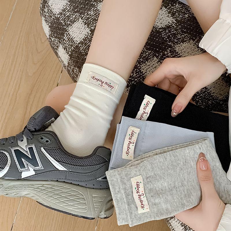 Lettering Crew Socks / Set Product Image