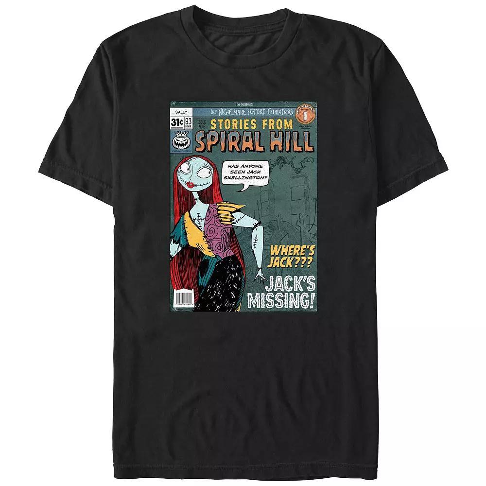 Disney's The Nightmare Before Christmas Stories From Spiral Hill Men's Graphic Tee, Size: 3XB, Black Product Image