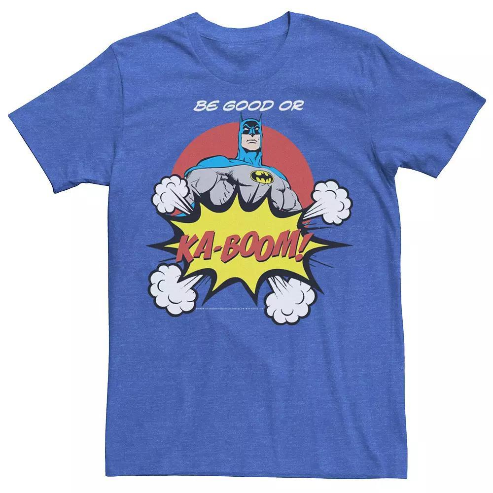 Men's DC Comics Batman Ka-Boom Pop Art Text Poster Tee, Size: Large, Blue Product Image