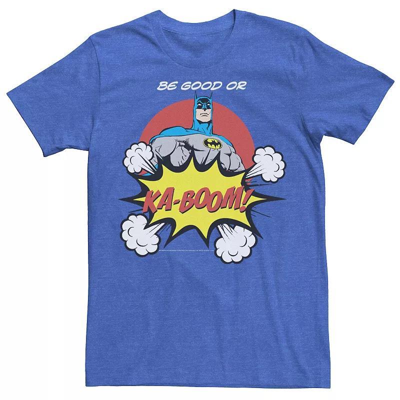 Men's DC Comics Batman Ka-Boom Pop Art Text Poster Tee, Size: Large, Blue Product Image