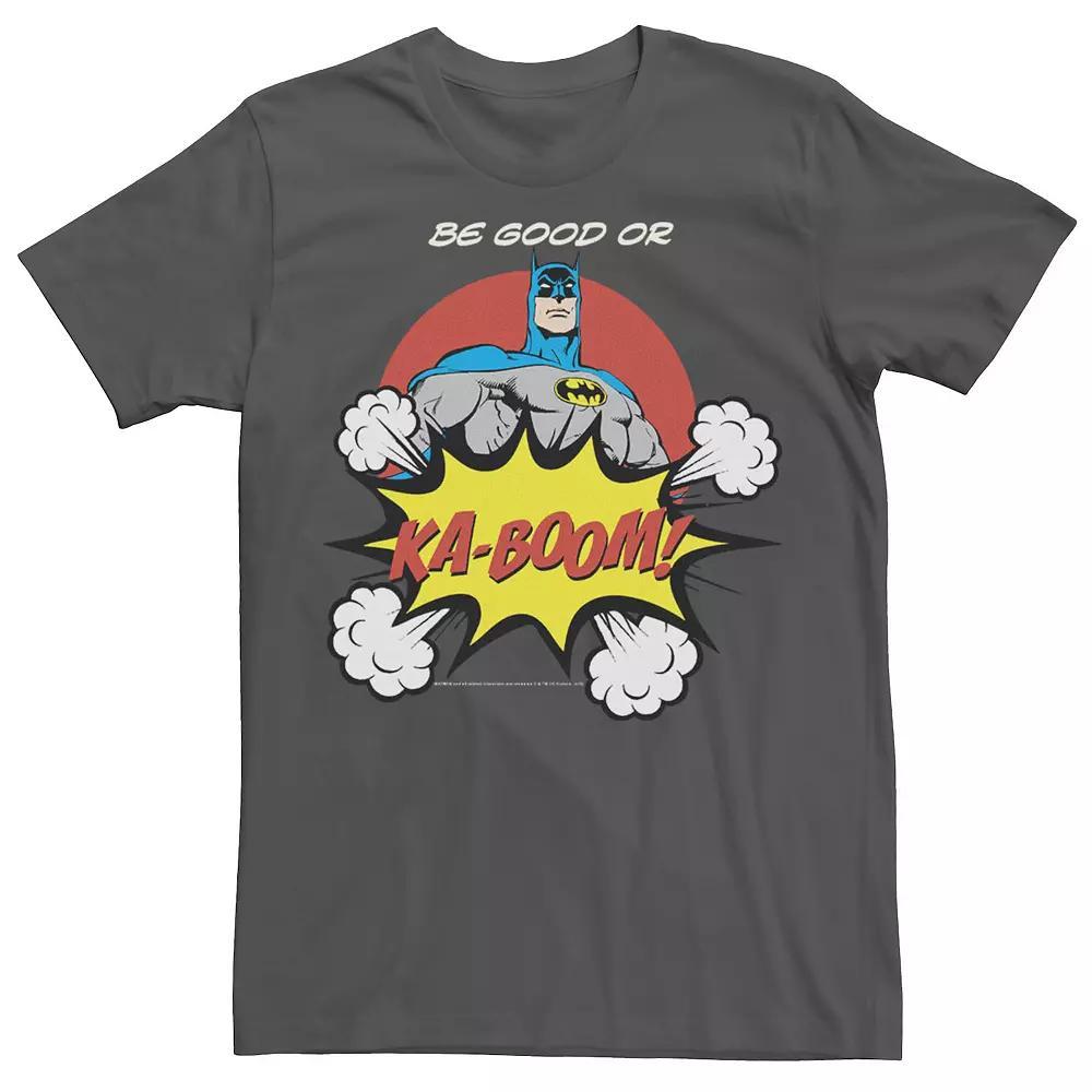 Men's DC Comics Batman Ka-Boom Pop Art Text Poster Tee, Size: Large, Blue Product Image