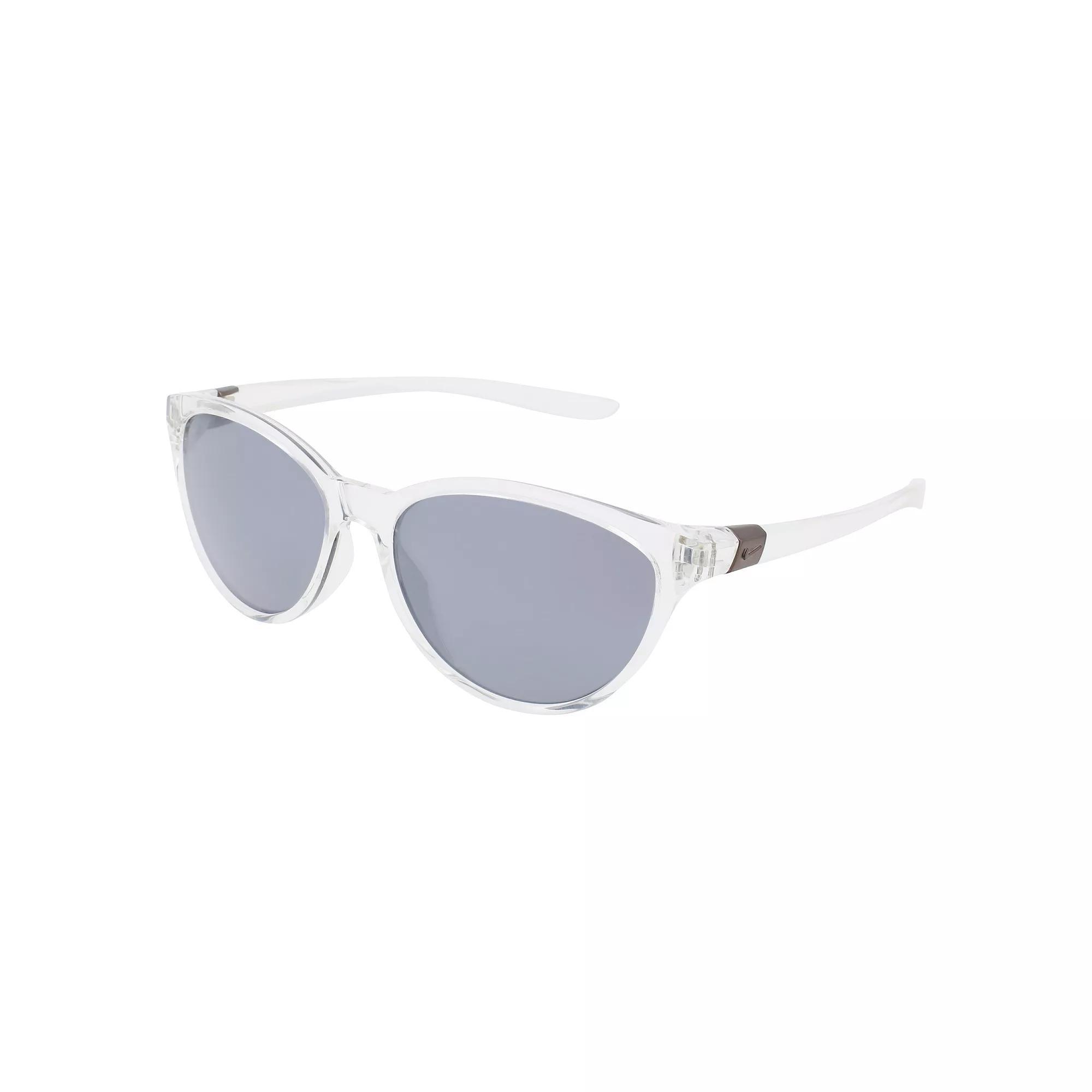 Women's Nike City Persona 57mm Cat Eye Sunglasses, Clear Gray Silver Product Image