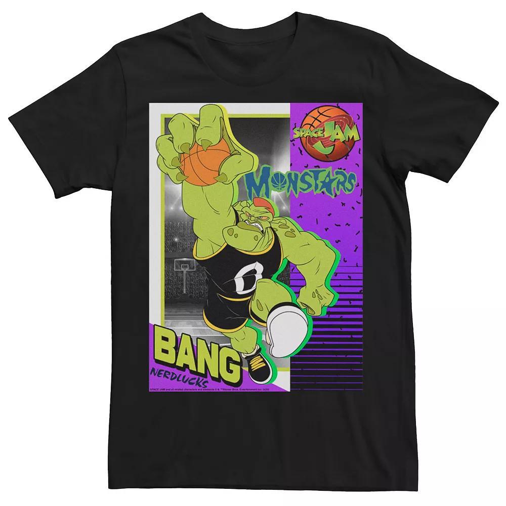 Men's Space Jam Monstars Bang Trading Card Tee, Size: 3XL, Black Product Image