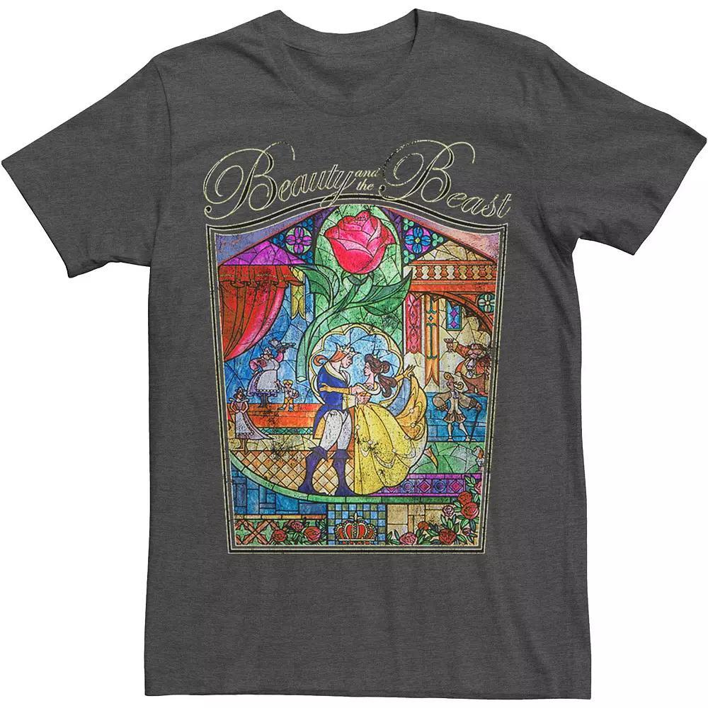 Big & Tall Disney Princesses Beauty Story Poster Tee, Men's, Size: Large Tall, Grey Heather Product Image