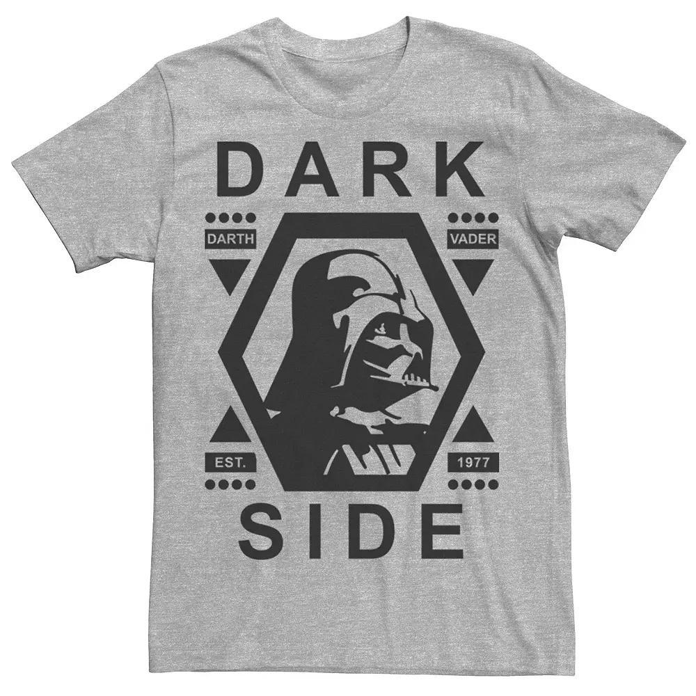 Men's Star Wars Darth Vader Dark Side Geometric Streetwear Graphic Tee, Size: Small, Athletic Grey Product Image
