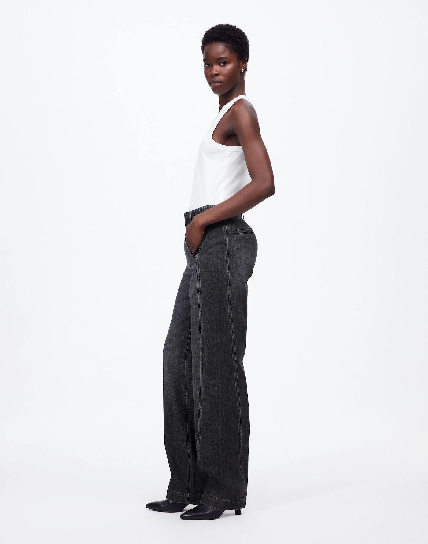 Tapered Denim Trousers Product Image