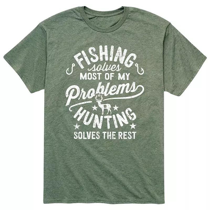 Mens Fishing Solves My Problems Tee Product Image