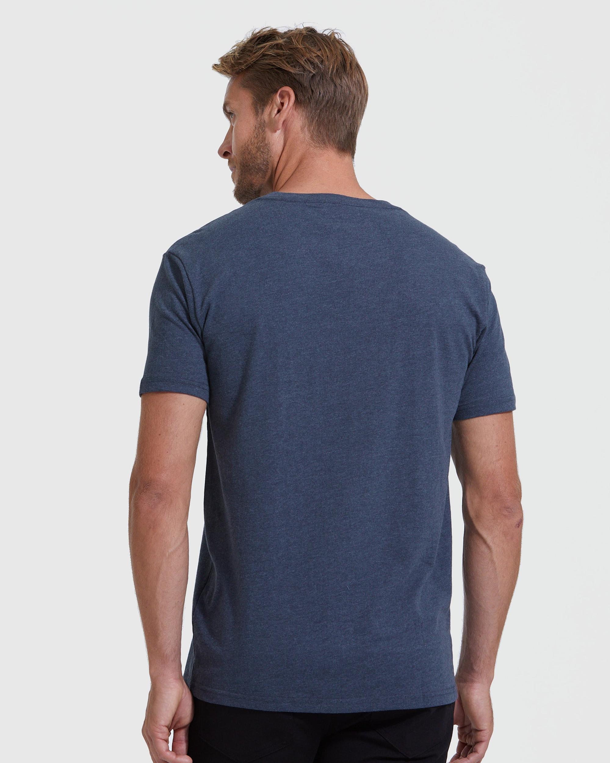 Heather Navy Classic V-Neck Product Image