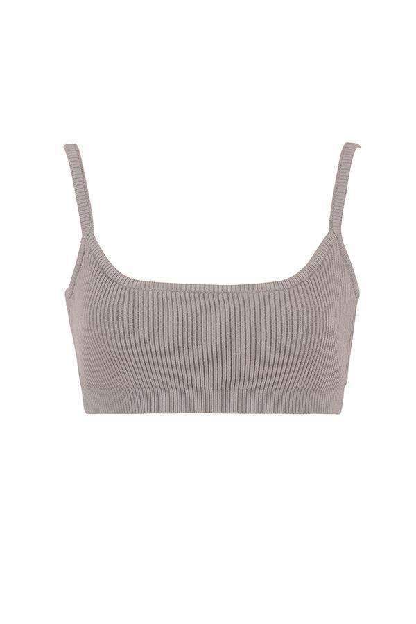 Mitzi  taupe ribbed knit leggings - sale Product Image