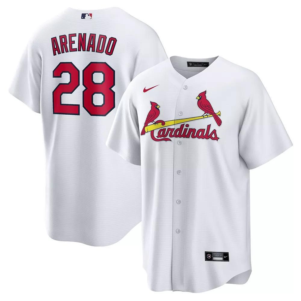 Men's Nike Nolan Arenado White St. Louis Cardinals Home Official Replica Player Jersey, Size: Large Product Image