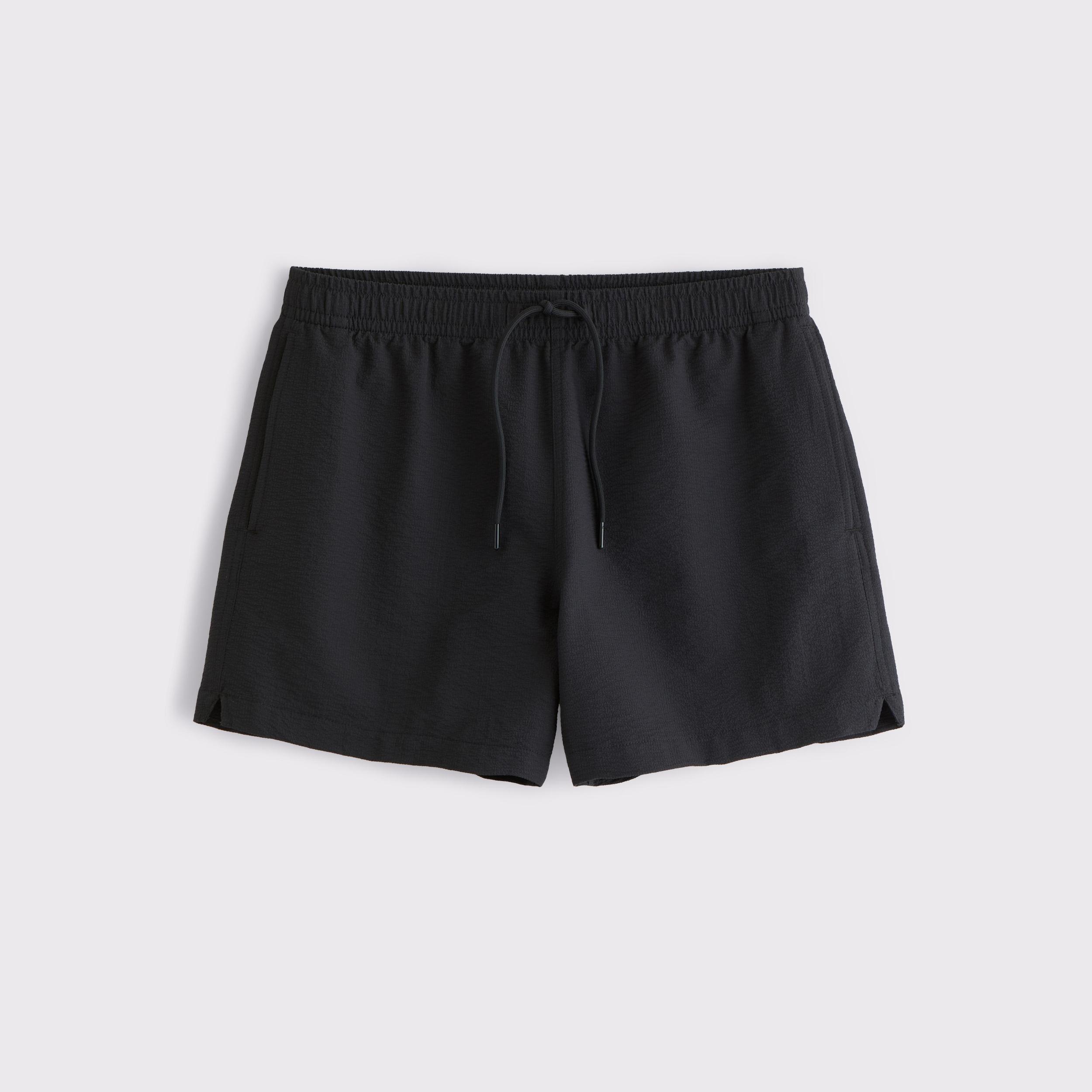 Pull-On Wide Seersucker Swim Trunk Product Image